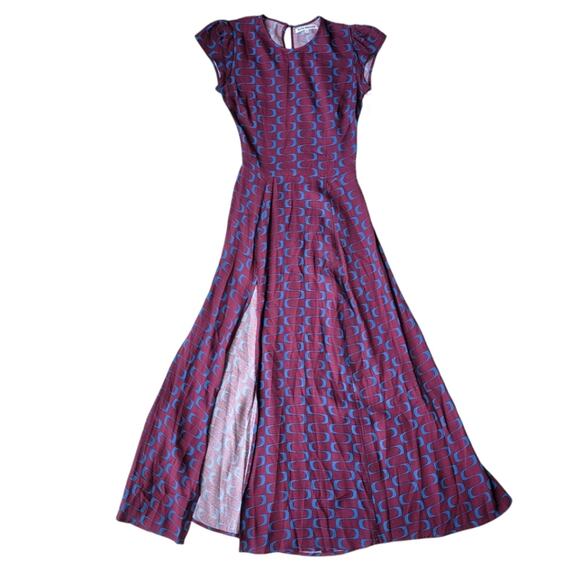 Reformation Gavin Dress Marooned Size Womens 0 - Picture 3 of 10